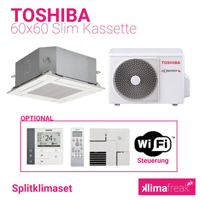 Toshiba 60x60 Slim Kassette R32 5,0 kW Set - Splitklimaanlage - klimafreak.at
