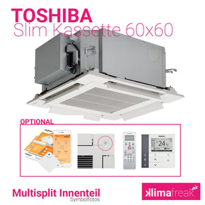 Toshiba Inneneinheit "Kassettengerät 60x60 Slim inkl. Paneel" R32 4,5 kW - RAS-M16U2MUVG-E